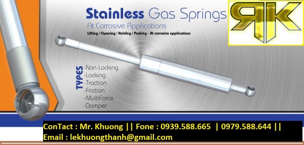 Stainless Gas spring Germany
